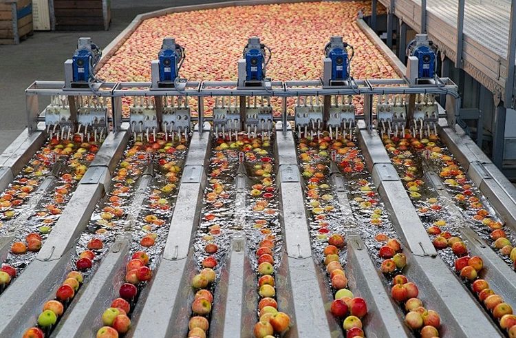 Alur proses lini produksi jus Alur proses lini produksi jus